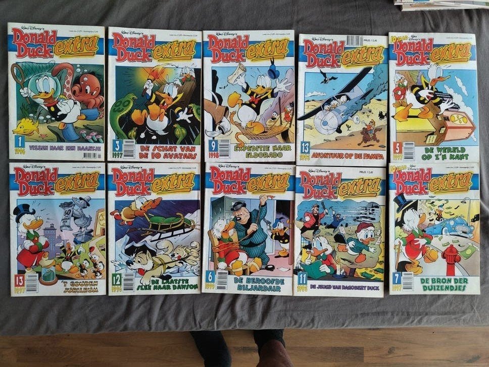 Grote collectie Donald Duck stripboeken en pockets, Boeken, Meerdere stripboeken, Ophalen of Verzenden, Gelezen