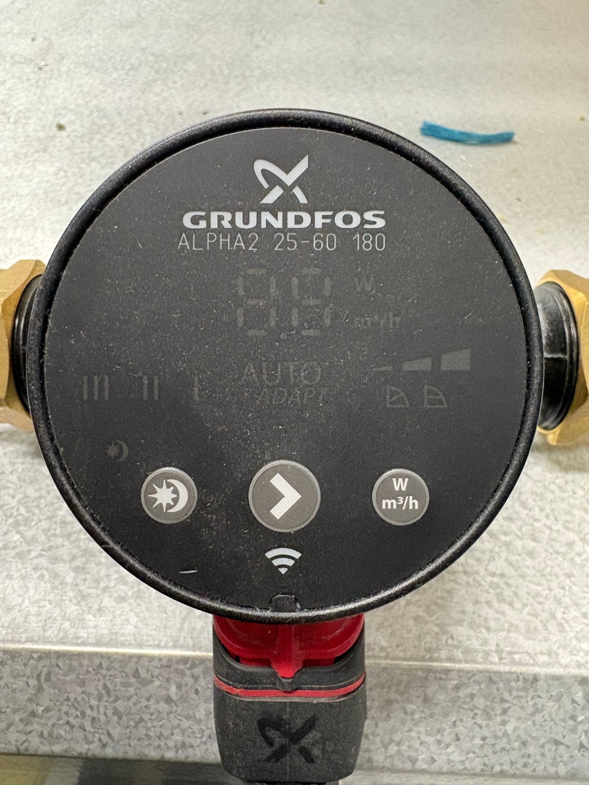 Grundfos ALPHA2 25-60 180 circulatiepomp met stekker en kopp, Doe-het-zelf en Verbouw, Ophalen