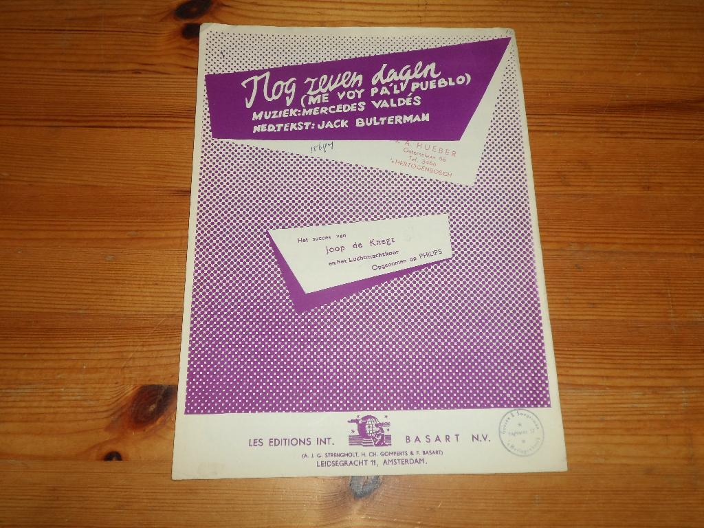 Nog zeven dagen - valdes / bulterman, Gebruikt, Gitaar, Ophalen of Verzenden, Artiest of Componist