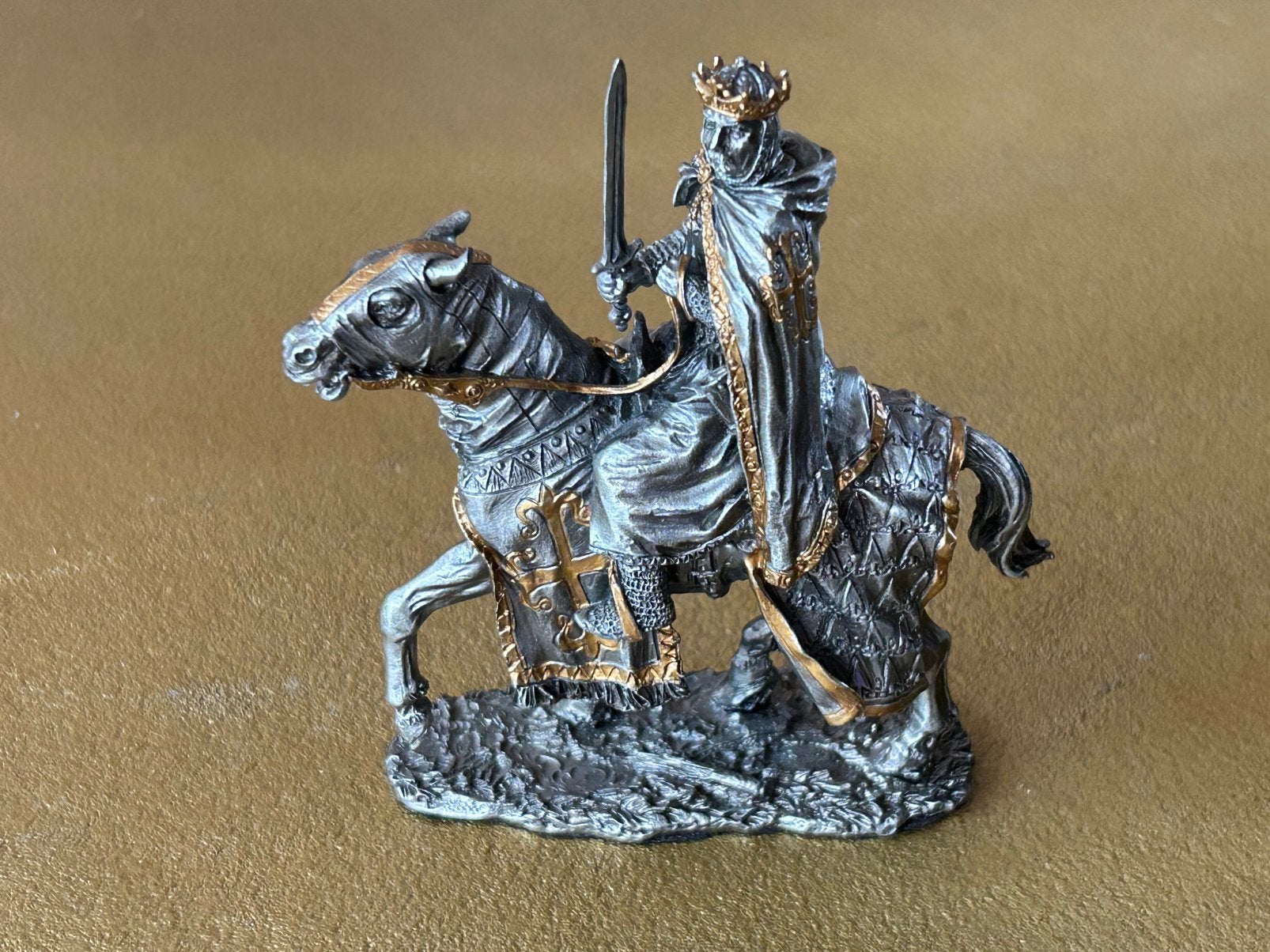 Veronese kruisvaarder ridder koning te paard, Verzamelen, Veronese, Gebruikt, Onbekend, Ophalen of Verzenden