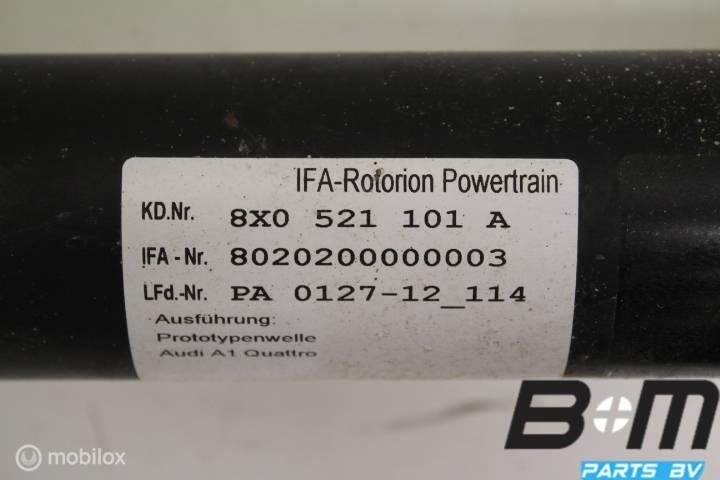 Cardanas Audi A1 Quattro Sportback 2013 8X0521101A, Gebruikt