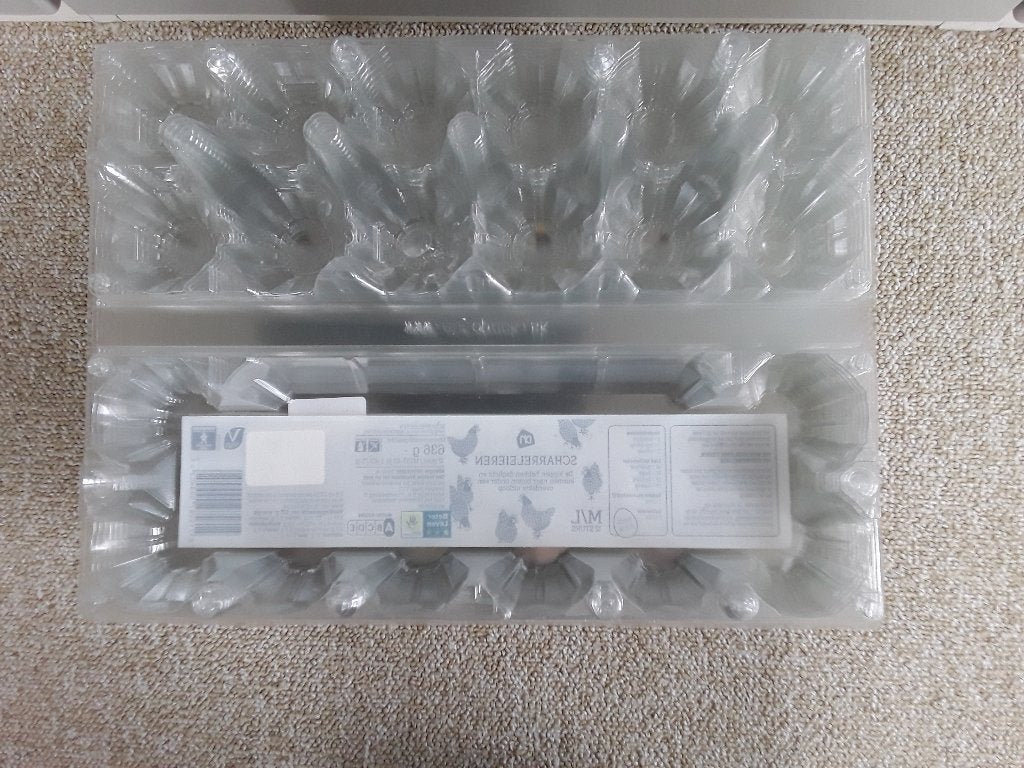 eierdozen plastic voor 12 eieren transparant, Ophalen of Verzenden, Zo goed als nieuw, Overige typen