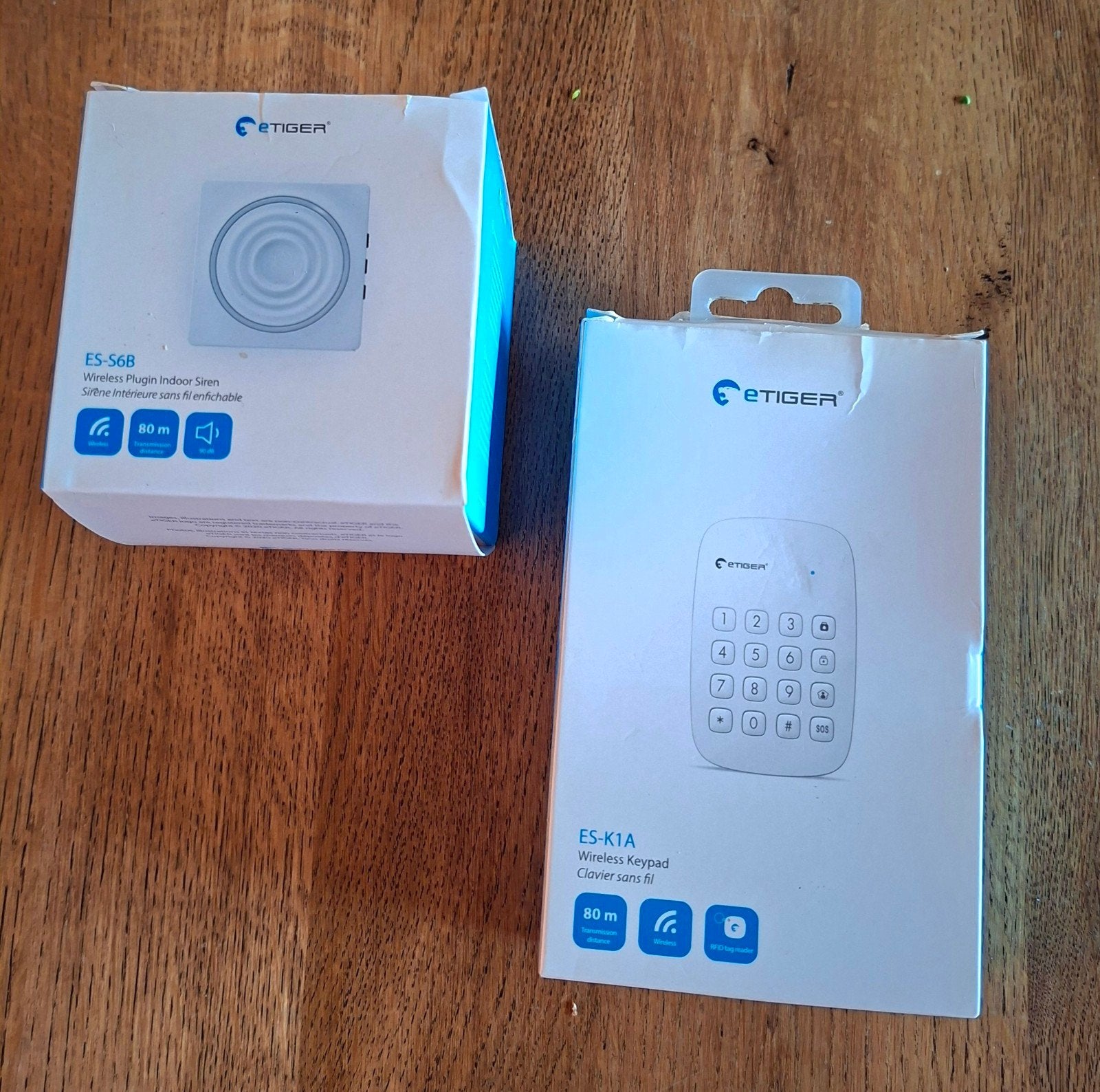 eTIGER ES-S6B Draadloze Binnen Sirene & ES-K1A Keypad, Sirene, Nieuw, Ophalen of Verzenden, Overige soorten