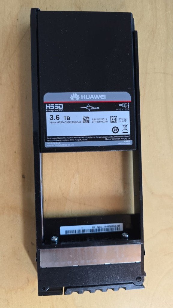 Huawei 3,6 Tb sas -3 12G SSD  (24 op voorraaad), Info@huawei.com, Gebruikt, SAS, SSD