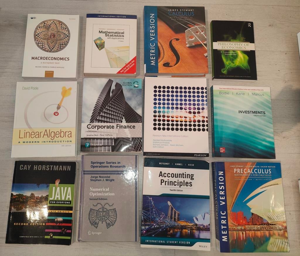 Collectie studieboeken Econometrie Erasmus Universiteit, Boeken, Ophalen, Beta, Gelezen, WO