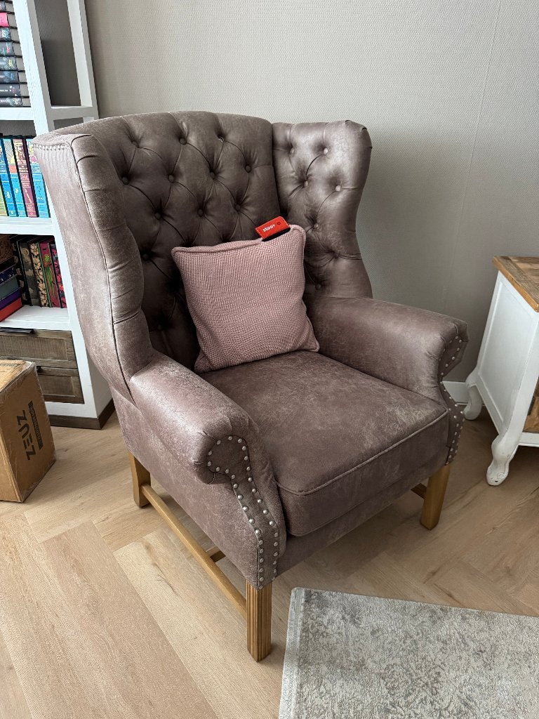 Rivièra Maison Franklin Park Wing Chair – Oorfauteuil, Ophalen, 75 tot 100 cm, Zo goed als nieuw, 75 tot 100 cm