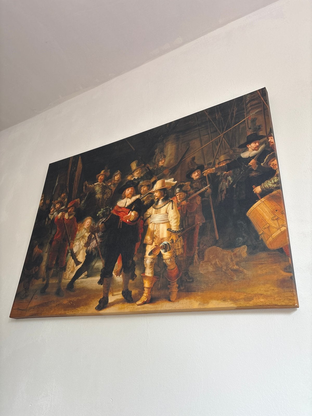 Schilderij De Nachtwacht van Rembrandt, 70 x 100 cm, Ophalen
