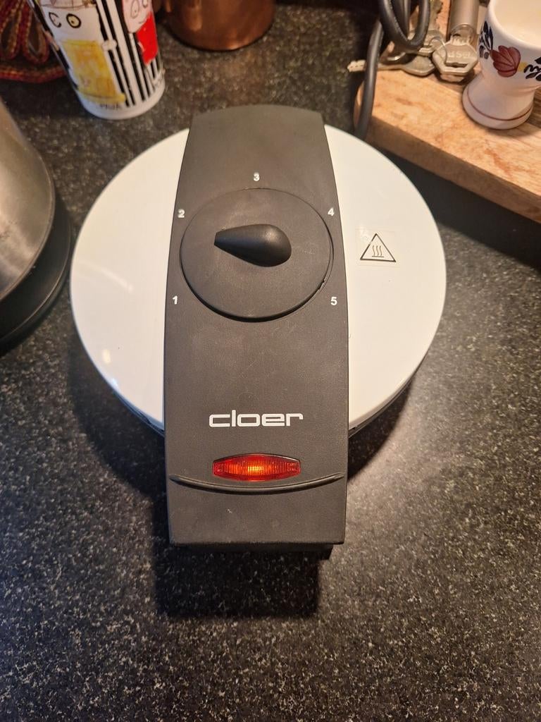 Cloer Wafelijzer Typ 162 - Perfect voor heerlijke wafels, Witgoed en Apparatuur, Wafelijzers, Ophalen of Verzenden, Zo goed als nieuw