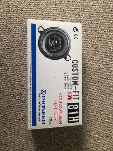 volkswagen fiat seat pioneer speakers 2 way 60 watt, Ophalen, Nieuw, Fiat