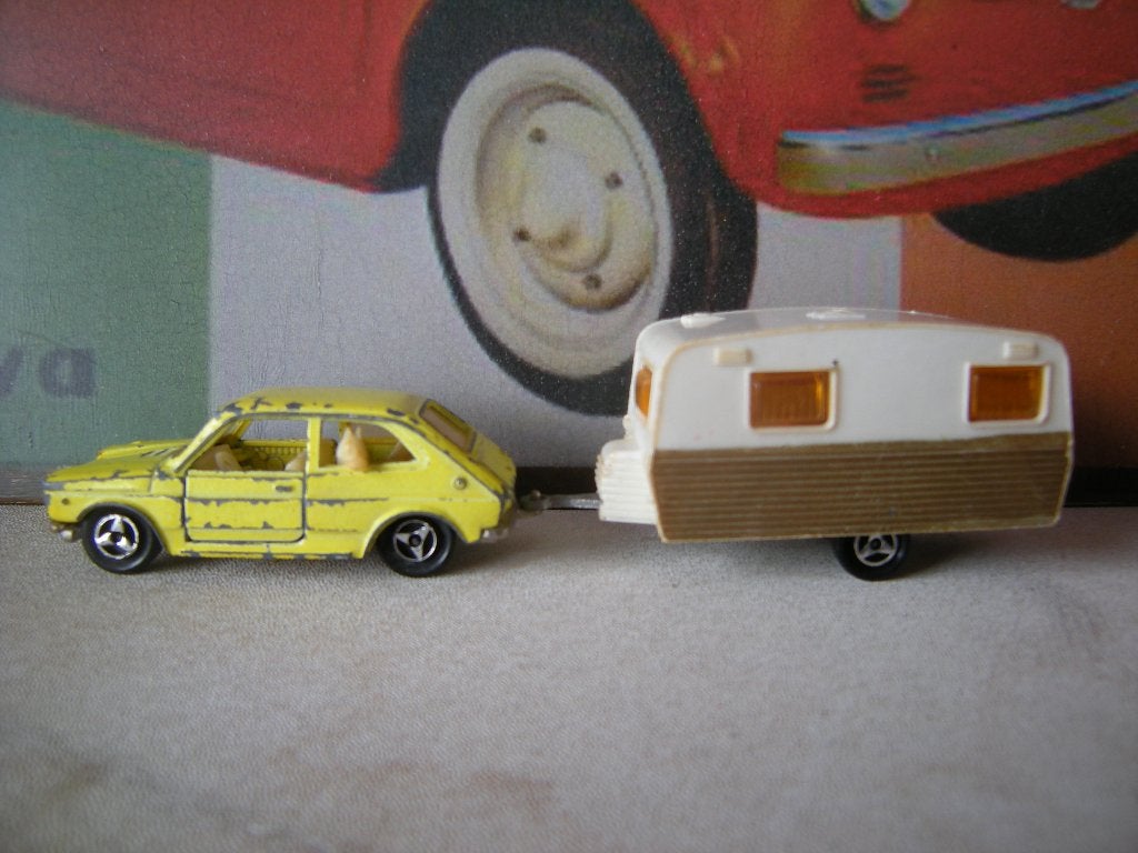 majorette fiat127 met caravan, Ophalen of Verzenden, Gebruikt, Auto