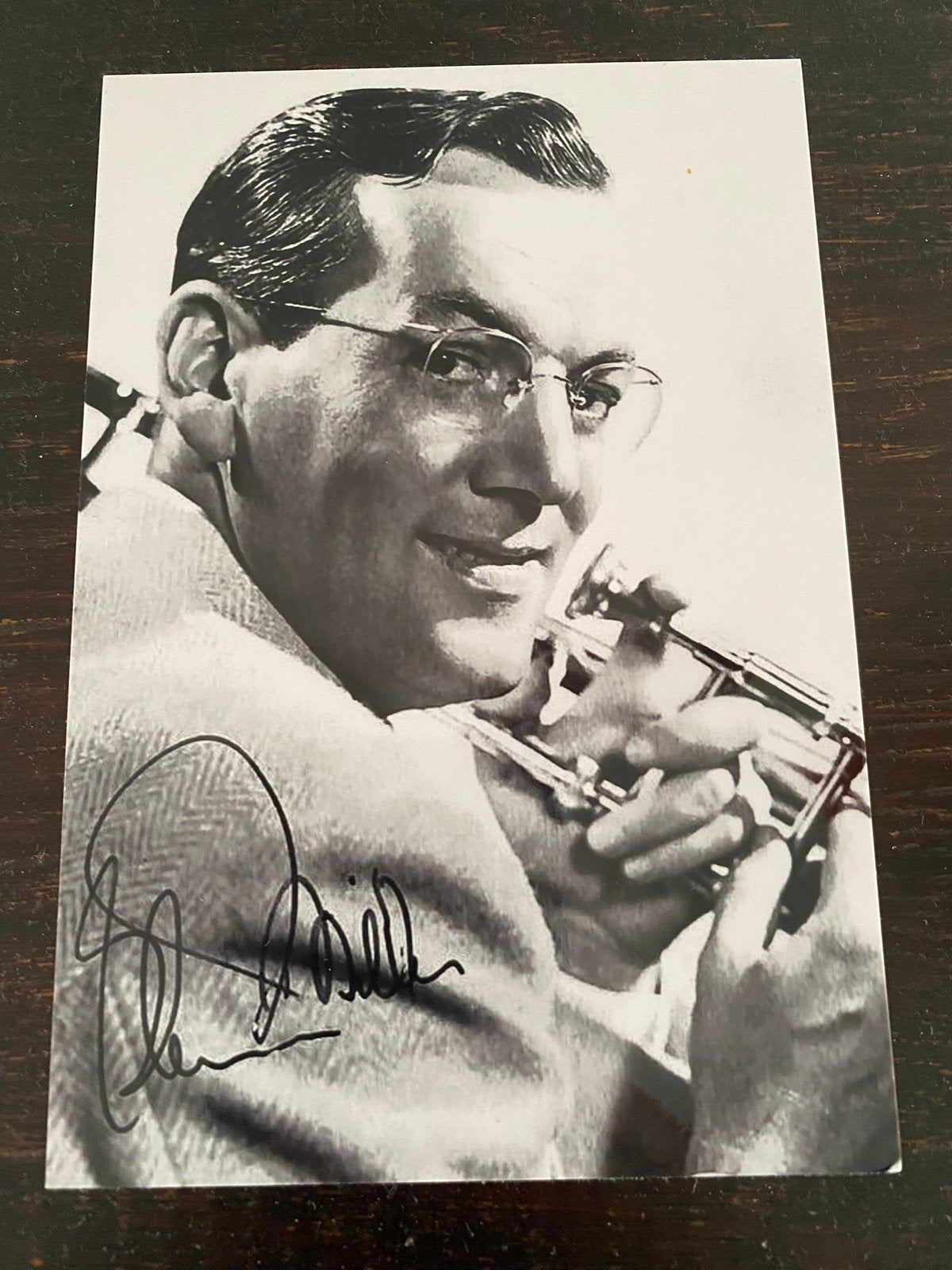 Handtekening glenn miller gesigneerd, Verzamelen, Muziek, Artiesten en Beroemdheden, Ophalen of Verzenden, Zo goed als nieuw, Foto of Kaart