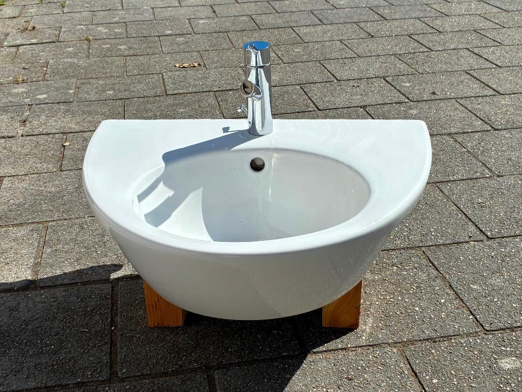 Duravit Starck-2 designwastafel + wandkloset, Ophalen, Gebruikt, Steen, Wastafel