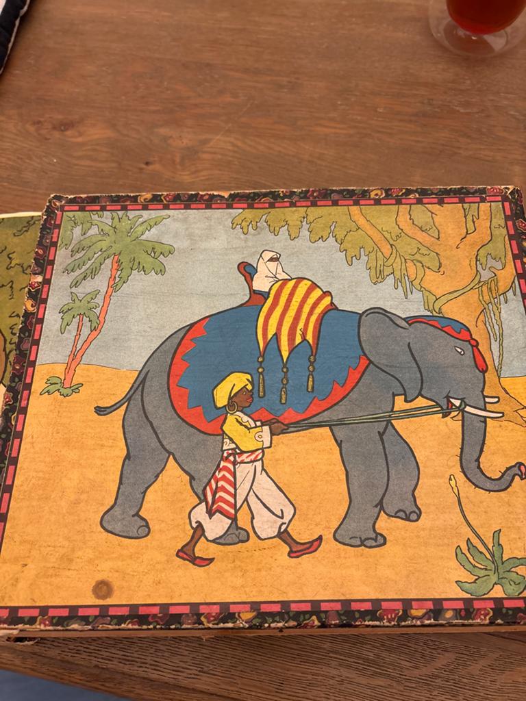 Vintage Houten Blokken Puzzel - Dieren & Mensen, Antiek en Kunst, Antiek | Speelgoed, Ophalen of Verzenden