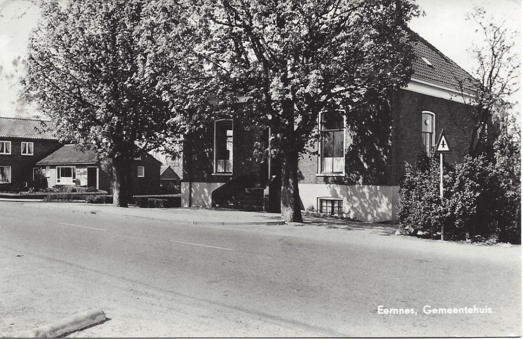 Eemnes (Utr.) Gemeentehuis, gelopen 1969, Ophalen of Verzenden, 1960 tot 1980, Gelopen, Utrecht