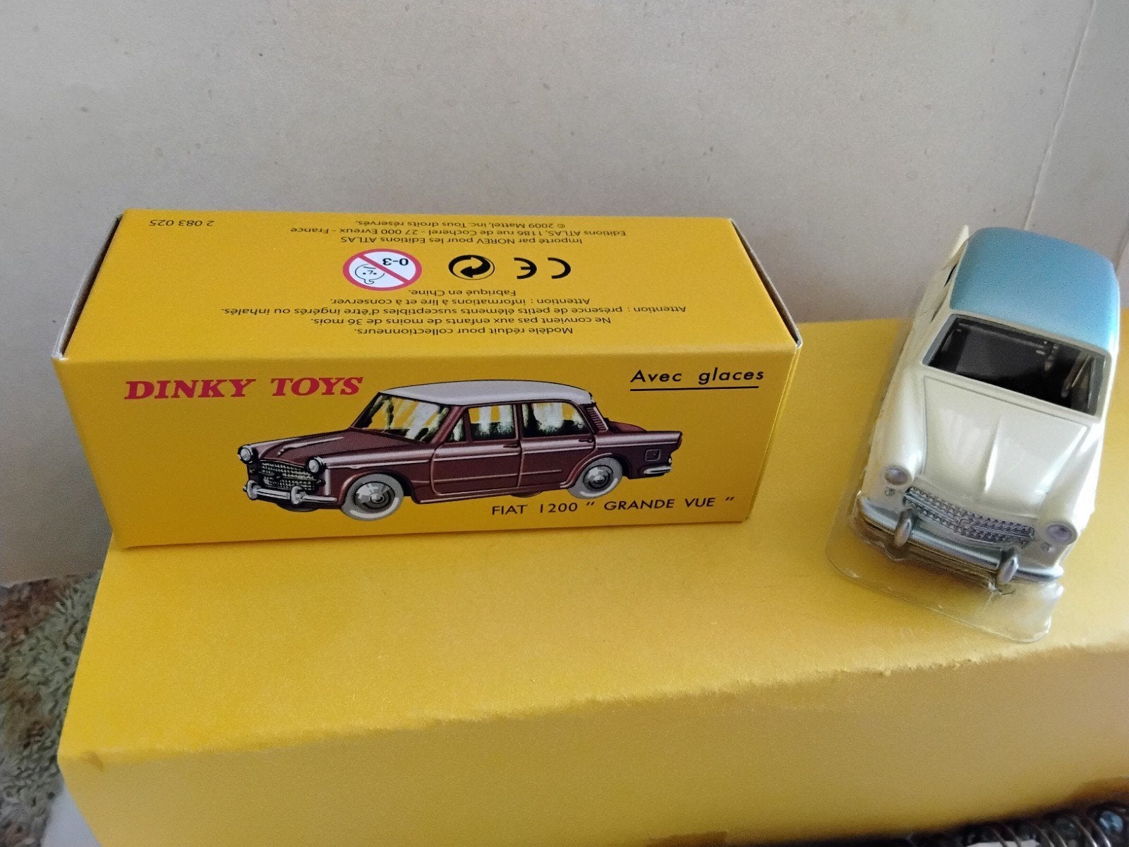 DINKY TOYS ATLAS   FIAT  1200"GRANDE VUE" NO 531, Ophalen of Verzenden, Auto, Dinky Toys