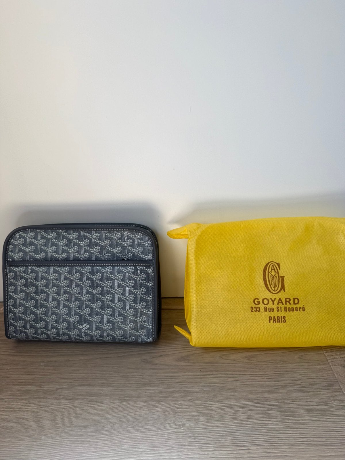 Goyard pouchbag, Ophalen of Verzenden, Nieuw, Grijs, Overige merken