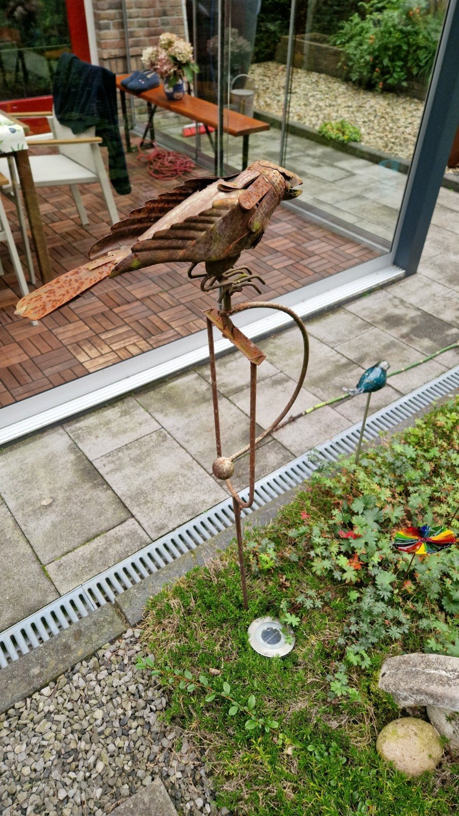 Tuindecoratie metalen kraai, Tuin en Terras, Ophalen of Verzenden