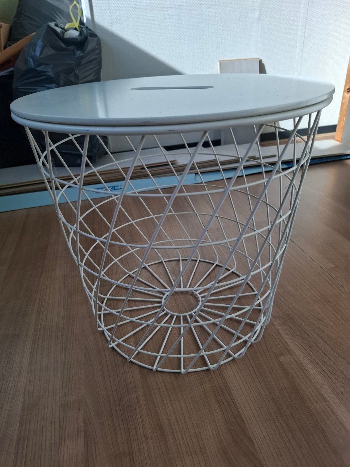 Opbergtafel, Huis en Inrichting, Woonaccessoires | Schalen en Manden, Ophalen, Rechthoekig, Riet