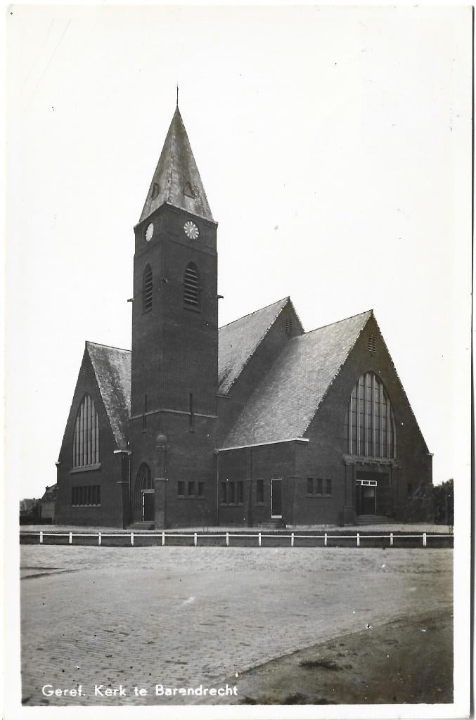 Barendrecht;  Geref. Kerk, Verzenden, 1940 tot 1960, Gelopen, Zuid-Holland