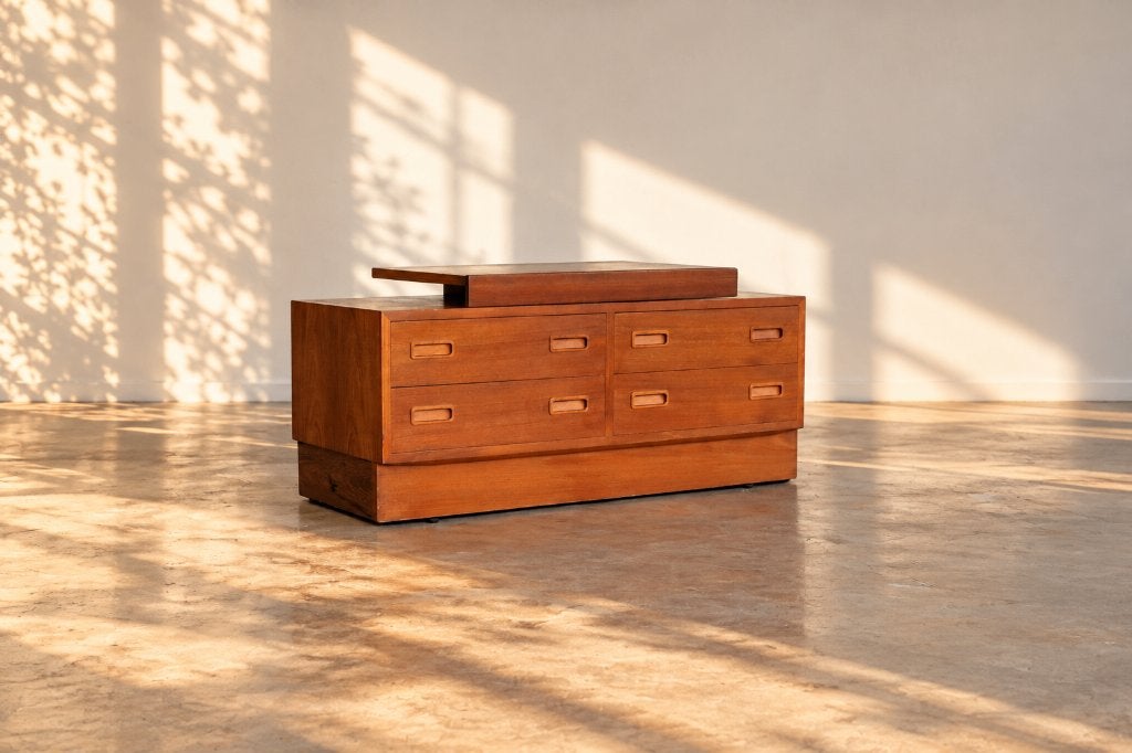 vintage tv-meubel | sideboard | jaren 60 | Deens, Gebruikt, ., Teakhout, Ophalen of Verzenden