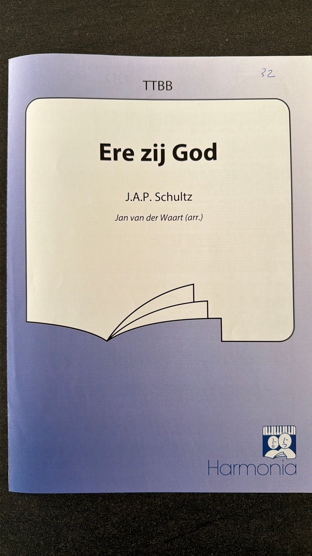 Ere zij God; arr Jan van der Waart, Ophalen, Overige soorten, Zo goed als nieuw, Koor