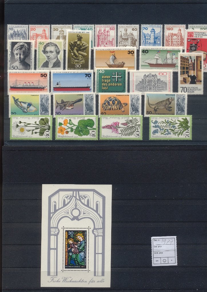Duitsland Berlijn, Jaargang 1977 compleet postfris., Ophalen of Verzenden, Overige periodes, Postfris