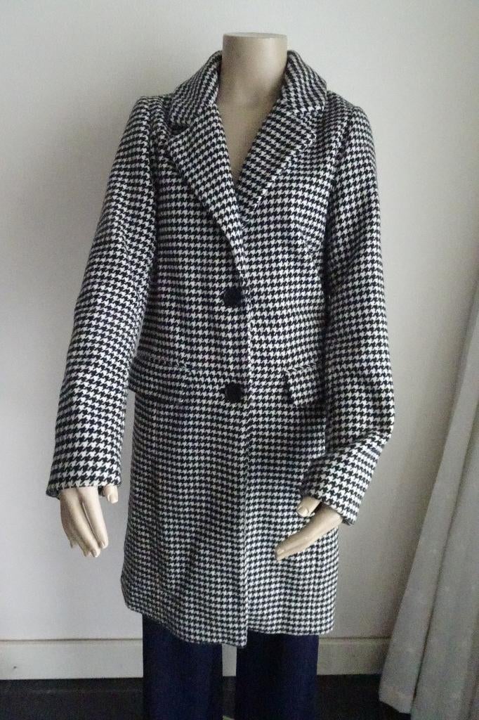 geblokte trenchcoat maat 34, Ophalen, Zo goed als nieuw, Maat 34 (XS) of kleiner, Overige kleuren