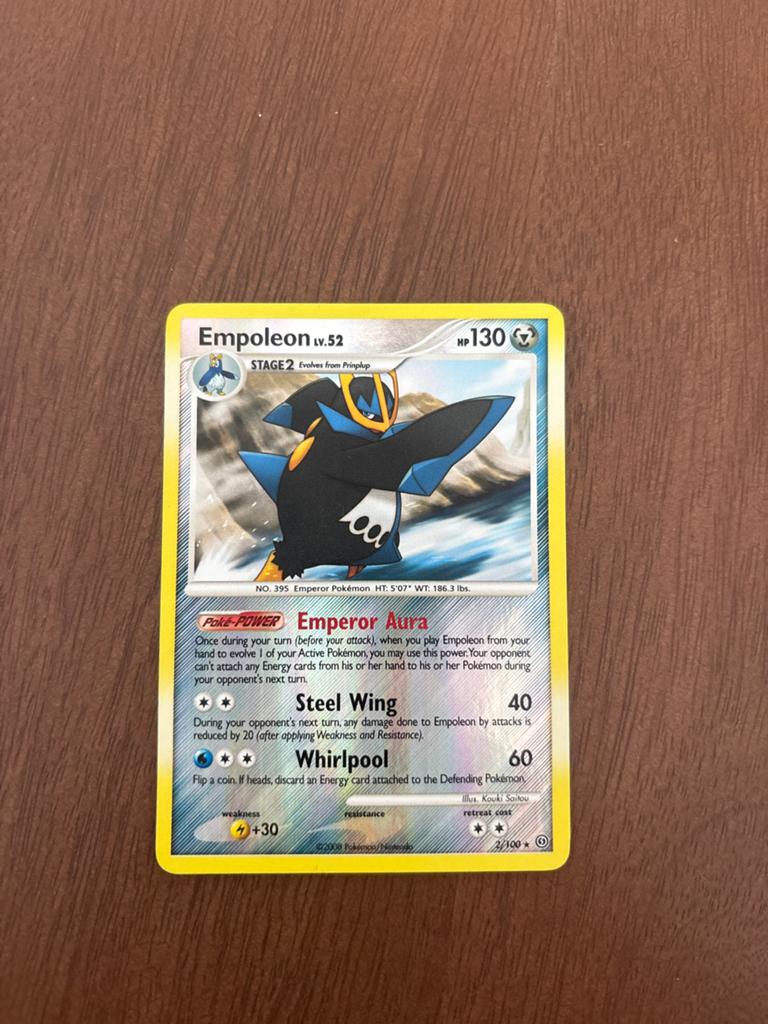 Empoleon Lv.52 Pokémon Kaart - Zeldzaam, Ophalen of Verzenden, Zo goed als nieuw, Losse kaart