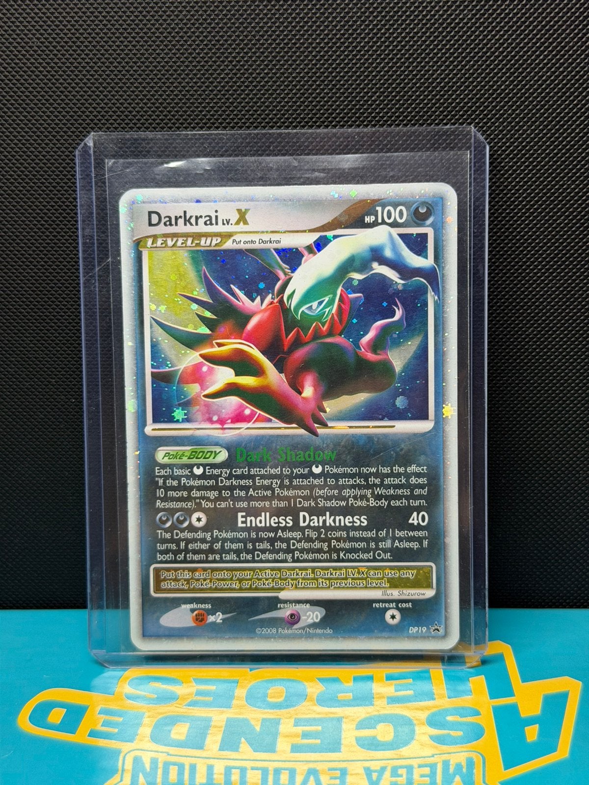 Darkrai LV.X (DPPR19) Pokémon Kaart - Good+ condition, Ophalen of Verzenden, Zo goed als nieuw, Losse kaart, Foil