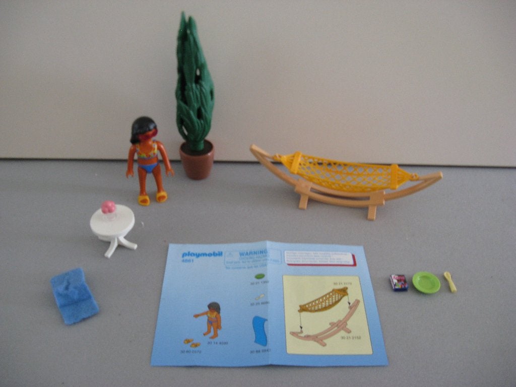 playmobil 4861 Toerist met hangmat, Kinderen en Baby's, Speelgoed | Playmobil, Complete set, Overige typen, Ophalen of Verzenden