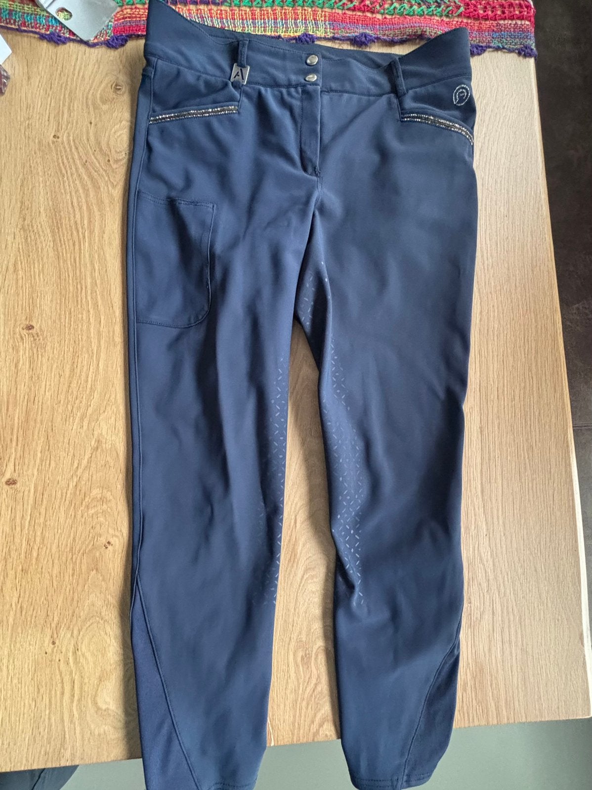 ANKY blauwe rijbroek maat 44, Ophalen of Verzenden, Gedragen, Blauw, W33 - W36 (confectie 42/44)