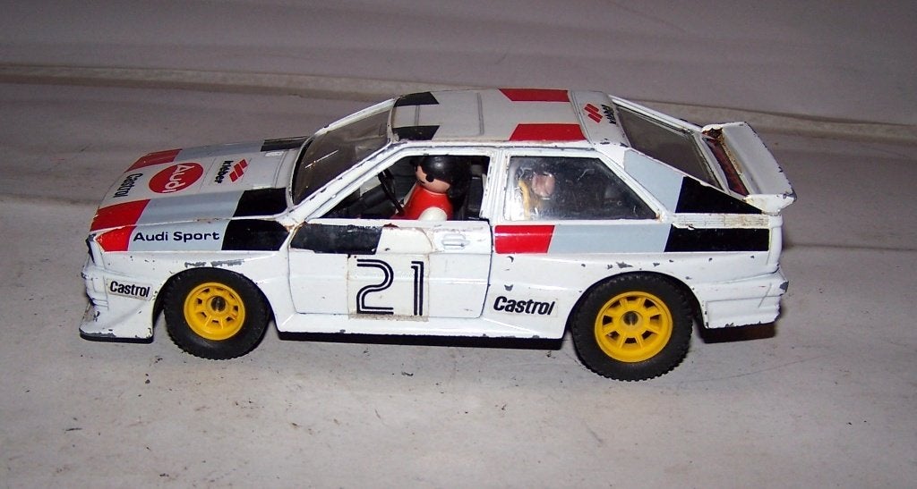 Polistil Audi Quattro. 1/24. Igs., Ophalen of Verzenden, Zo goed als nieuw, Auto, Overige merken