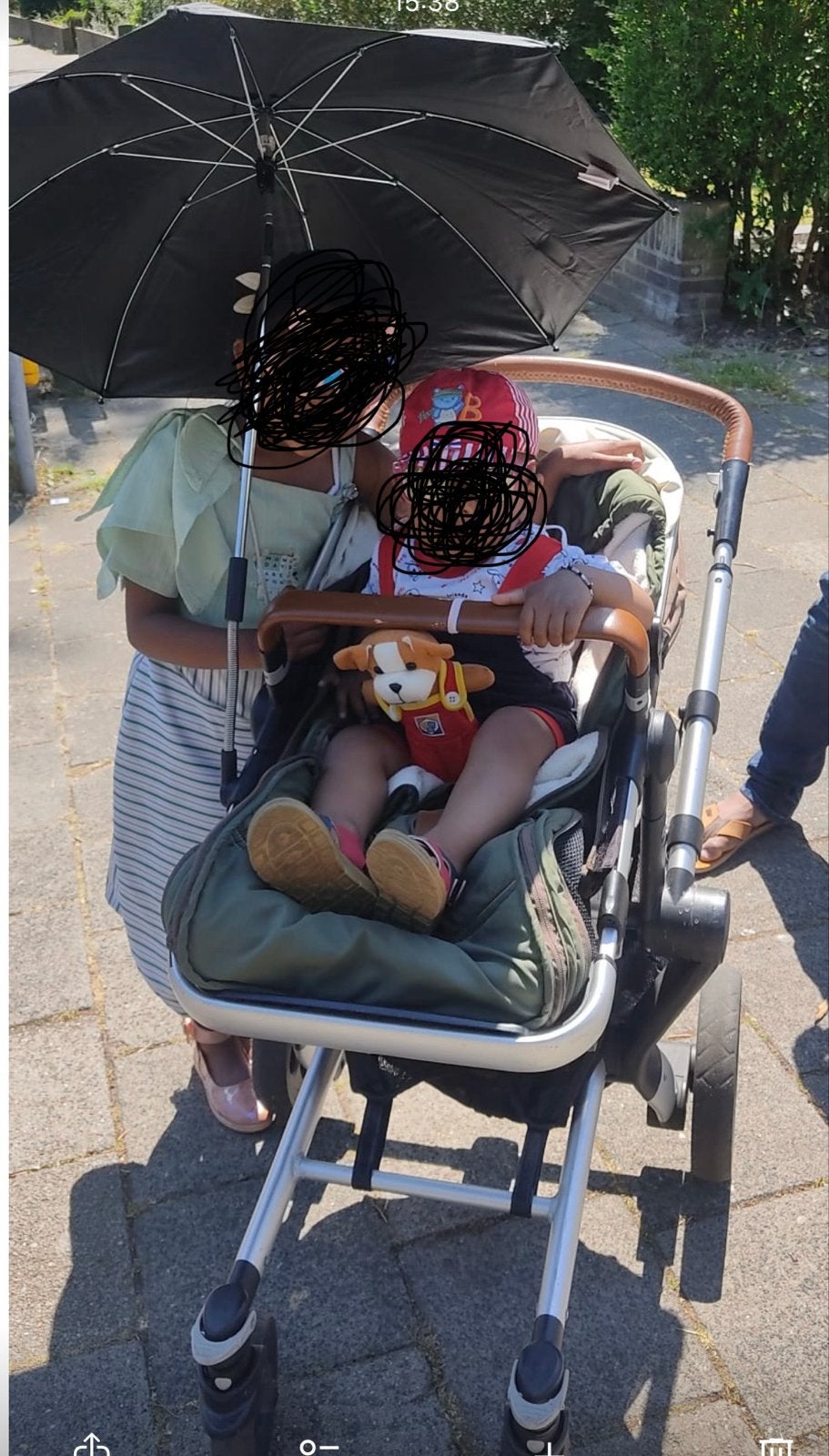 Kinderwagen met parasol en extra wiel, Ophalen, Gebruikt, Kinderwagen, Overige merken