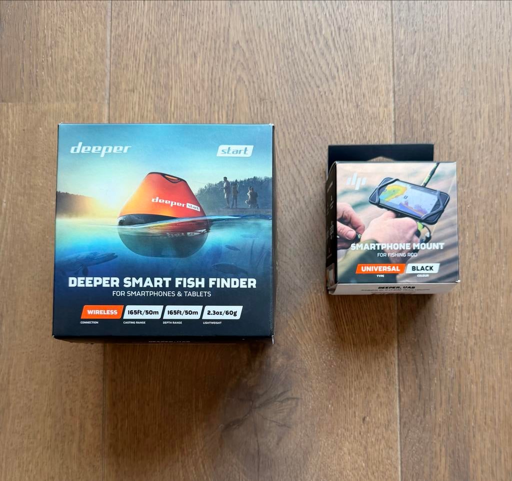 Deeper Smart Fish Finder Start + Smartphone Mount, Watersport en Boten, Ophalen of Verzenden, Nieuw, Overige typen