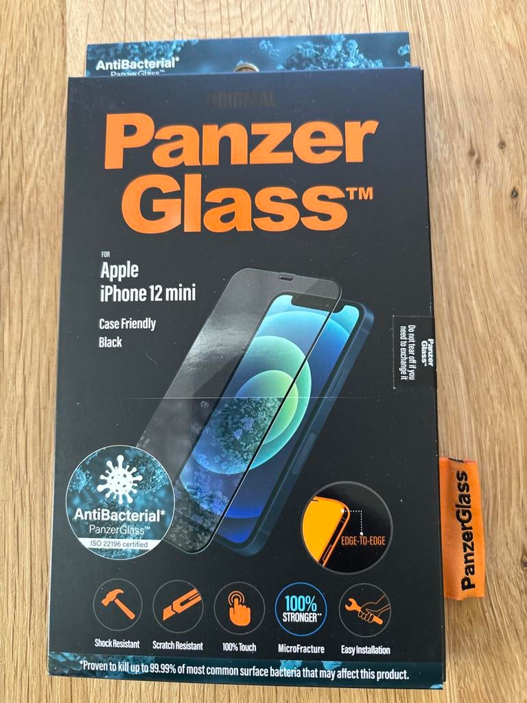 PanzerGlass screenprotector voor iPhone 12 mini, Telecommunicatie, Mobiele telefoons | Hoesjes en Frontjes | Apple iPhone, Ophalen of Verzenden