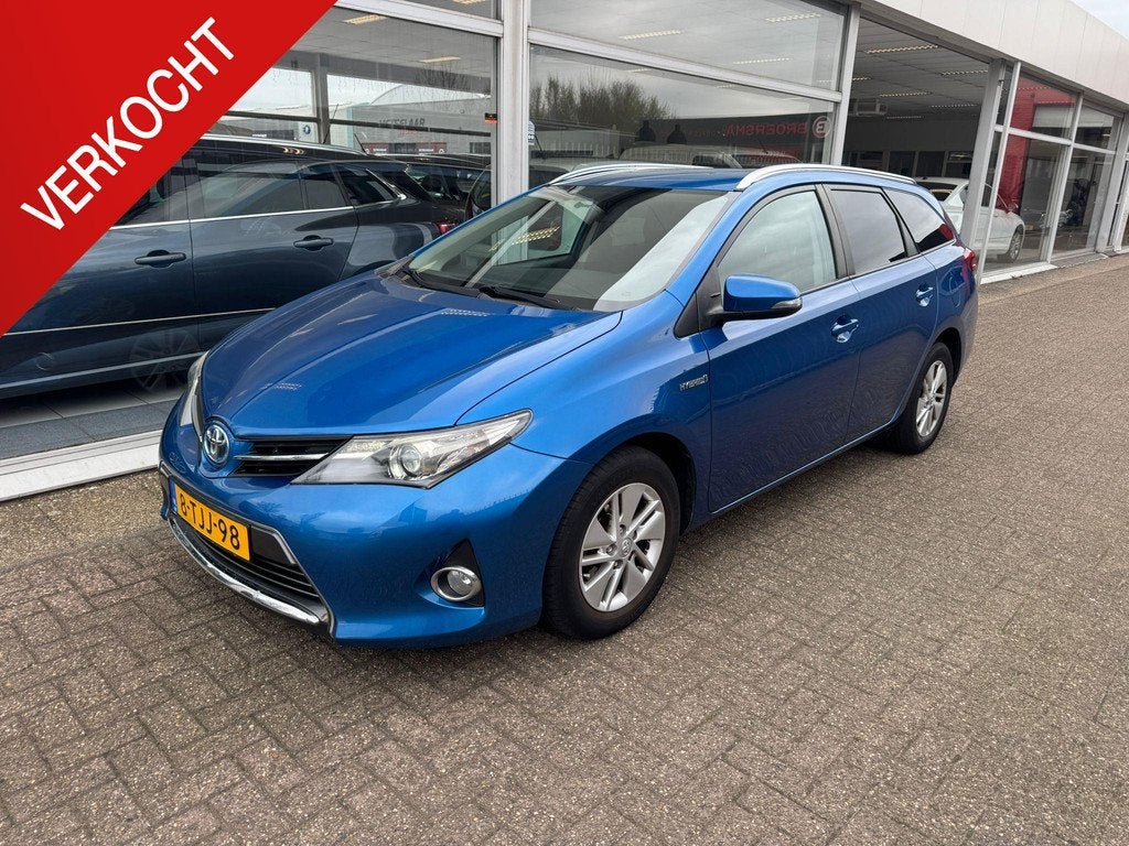 Toyota Auris Touring Sports 1.8 Hybrid Aspiration | 2e eigen, Auto's, Toyota, Euro 5, Gebruikt, Blauw, Origineel Nederlands