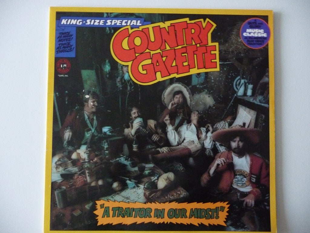 lp COUNTRY GAZETTE -A TRAITOR IN OUR MIDST- UN RECORDS, 1972, Cd's en Dvd's, LP, Gebruikt, Pop, Ophalen of Verzenden