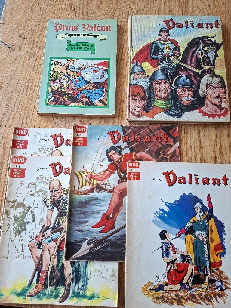 Prins Valiant diversen ook los te koop of ruil Harold Foster, Meerdere stripboeken, Ophalen of Verzenden, Gelezen, Harold Foster