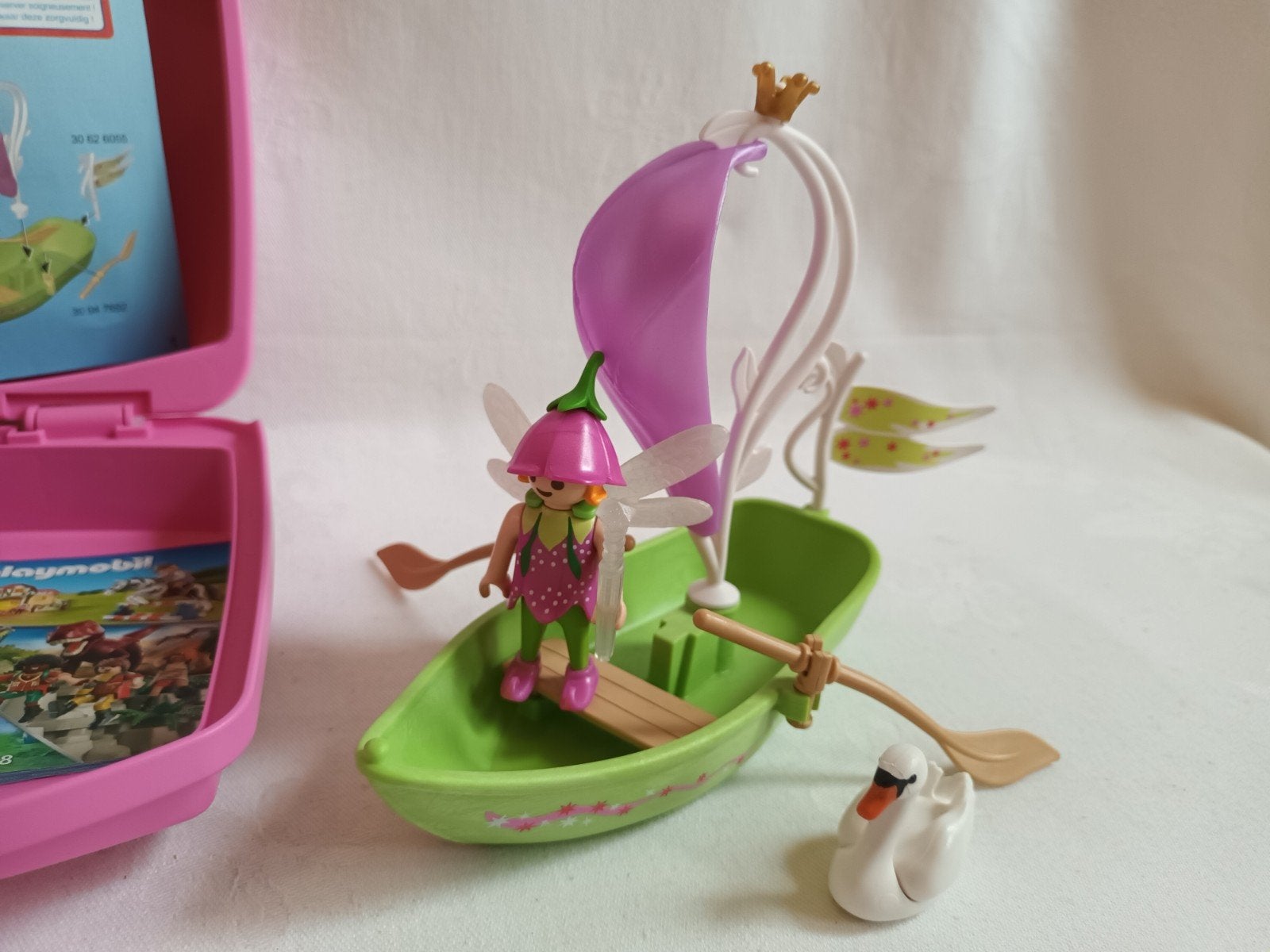 Playmobil Meeneem koffer Feeënbootje 9105 Compleet zgan, Ophalen of Verzenden, Zo goed als nieuw, Complete set