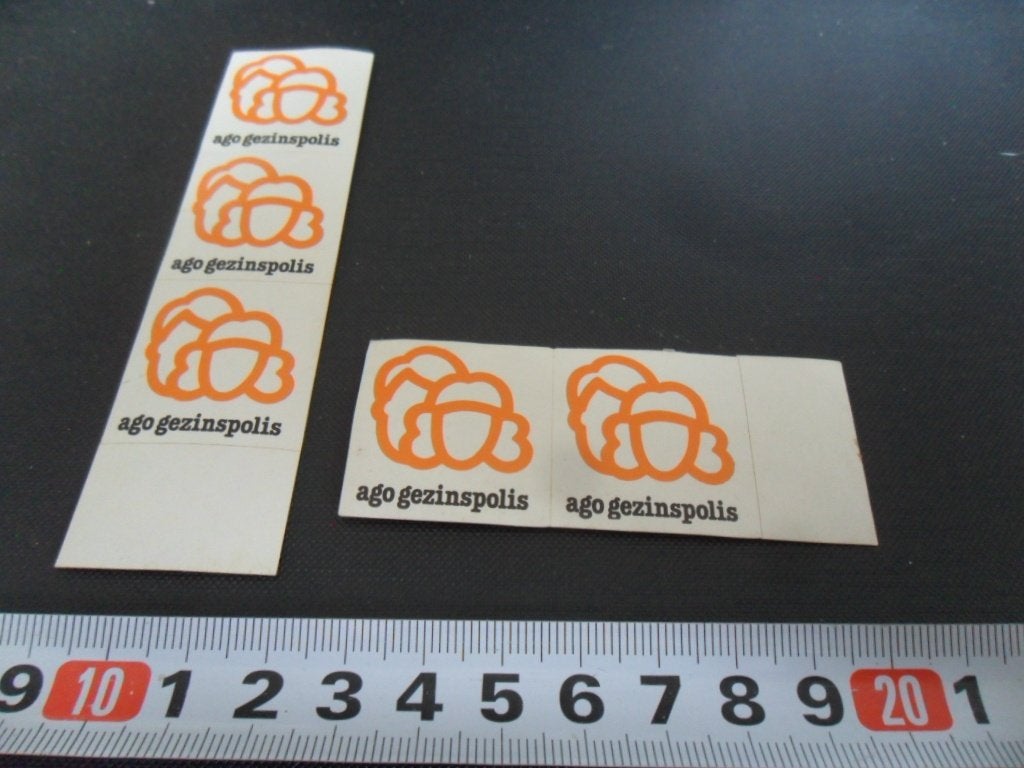 sticker set logo ago gezinspolis, Ophalen of Verzenden, Zo goed als nieuw