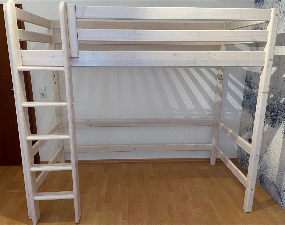 FLEXA Classic - Hoogslper 184cm - whitewash!!!, Ophalen, Gebruikt, Hoogslaper