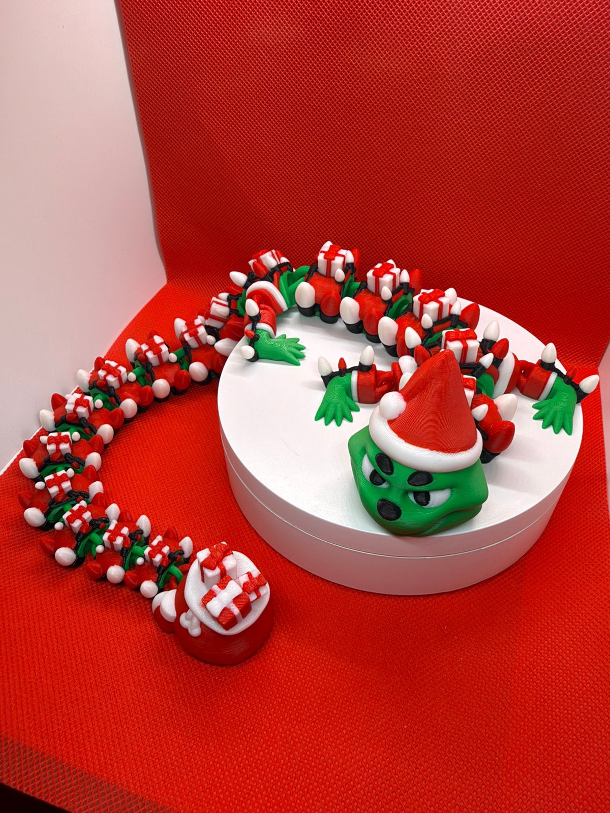 Beweegbare Grinch-draak 45 cm (3D-geprint), Verzenden, Nieuw