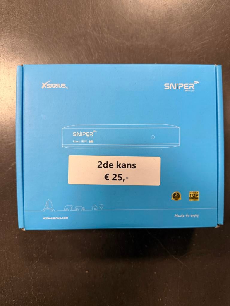 Xsarius Sniper HD OTT H.265 Linux Decoder - 2e kans, Audio, Tv en Foto, Decoders en Harddiskrecorders, Zo goed als nieuw, Decoder