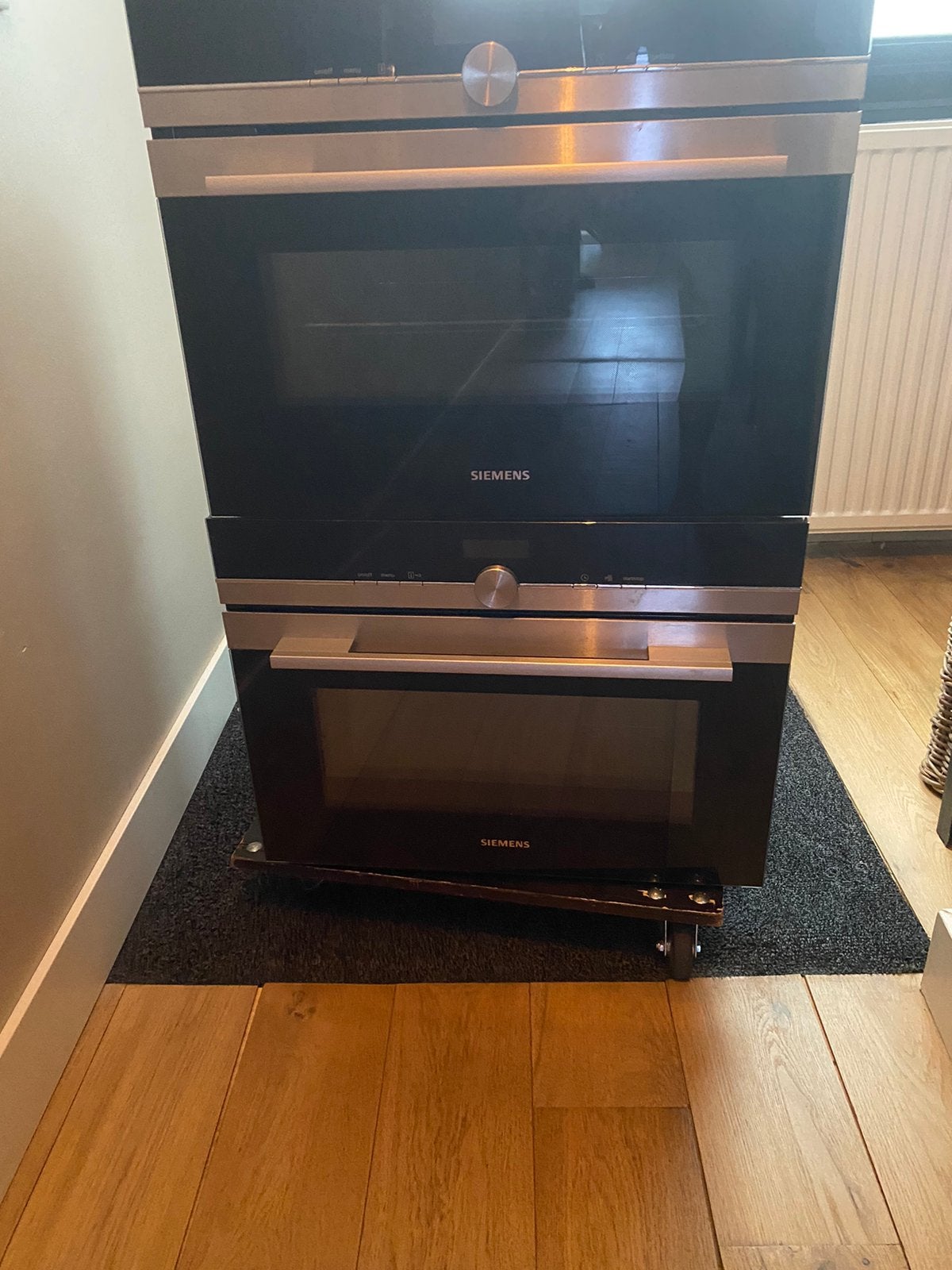 Siemens hete luchtoven met stoomfunctie, Witgoed en Apparatuur, Ovens, Ophalen, 45 tot 50 cm, Gebruikt, Siemens