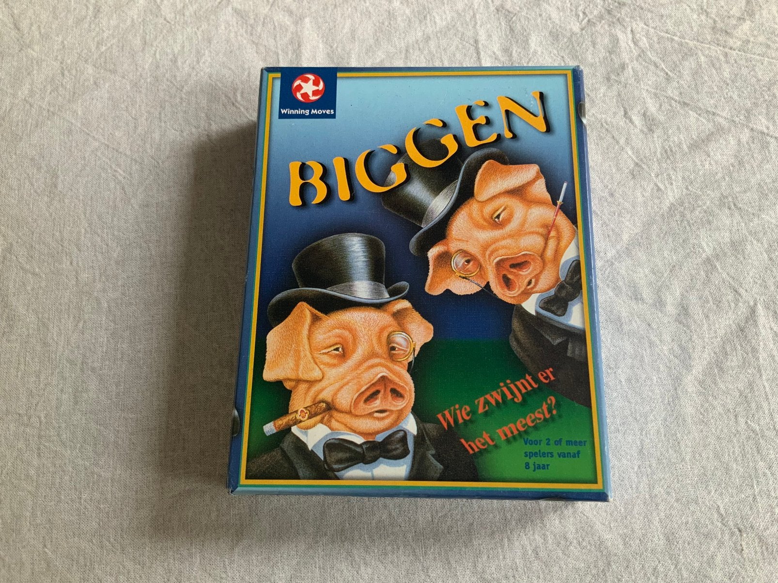 Biggen, Een of twee spelers, Ophalen of Verzenden, Gebruikt, Winning Moves