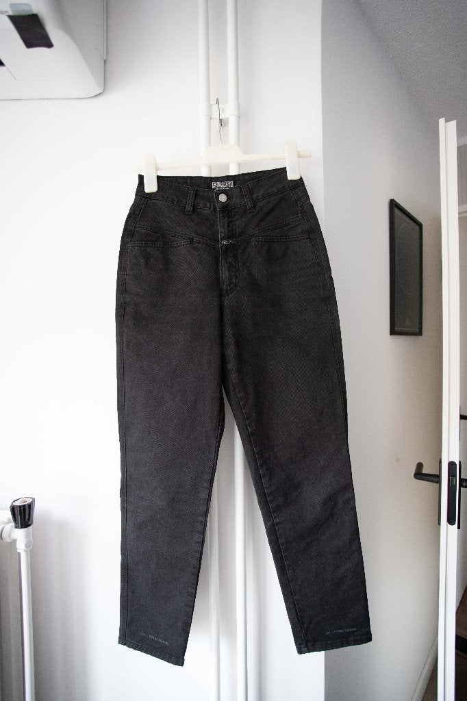 Zwarte/donkergrijze jeans Closed Pedal Pusher maat S/36, Kleding | Dames, Ophalen of Verzenden, W28 - W29 (confectie 36), Gedragen
