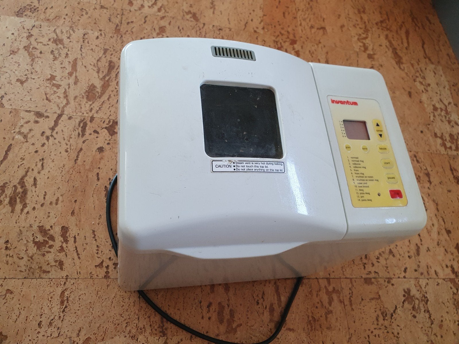 Inventum Broodbakmachine - Goed Werkend, Gebruikt, Kijkvenster, 800 tot 1200 gram deeg, Ophalen