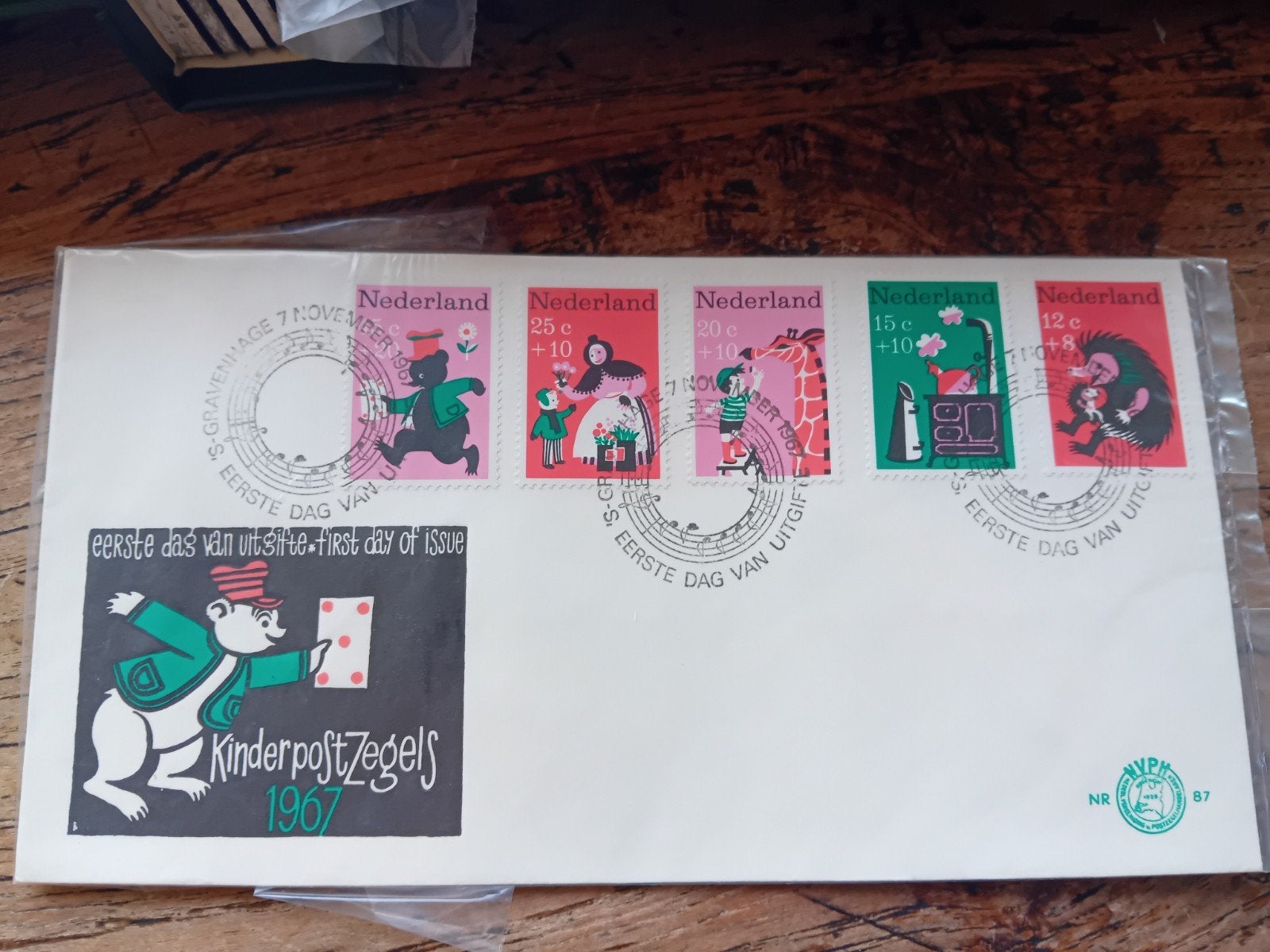 Nederland Kinderpostzegels 1967 FDC NVPH 87, Postzegels en Munten, Ophalen of Verzenden, Nederland