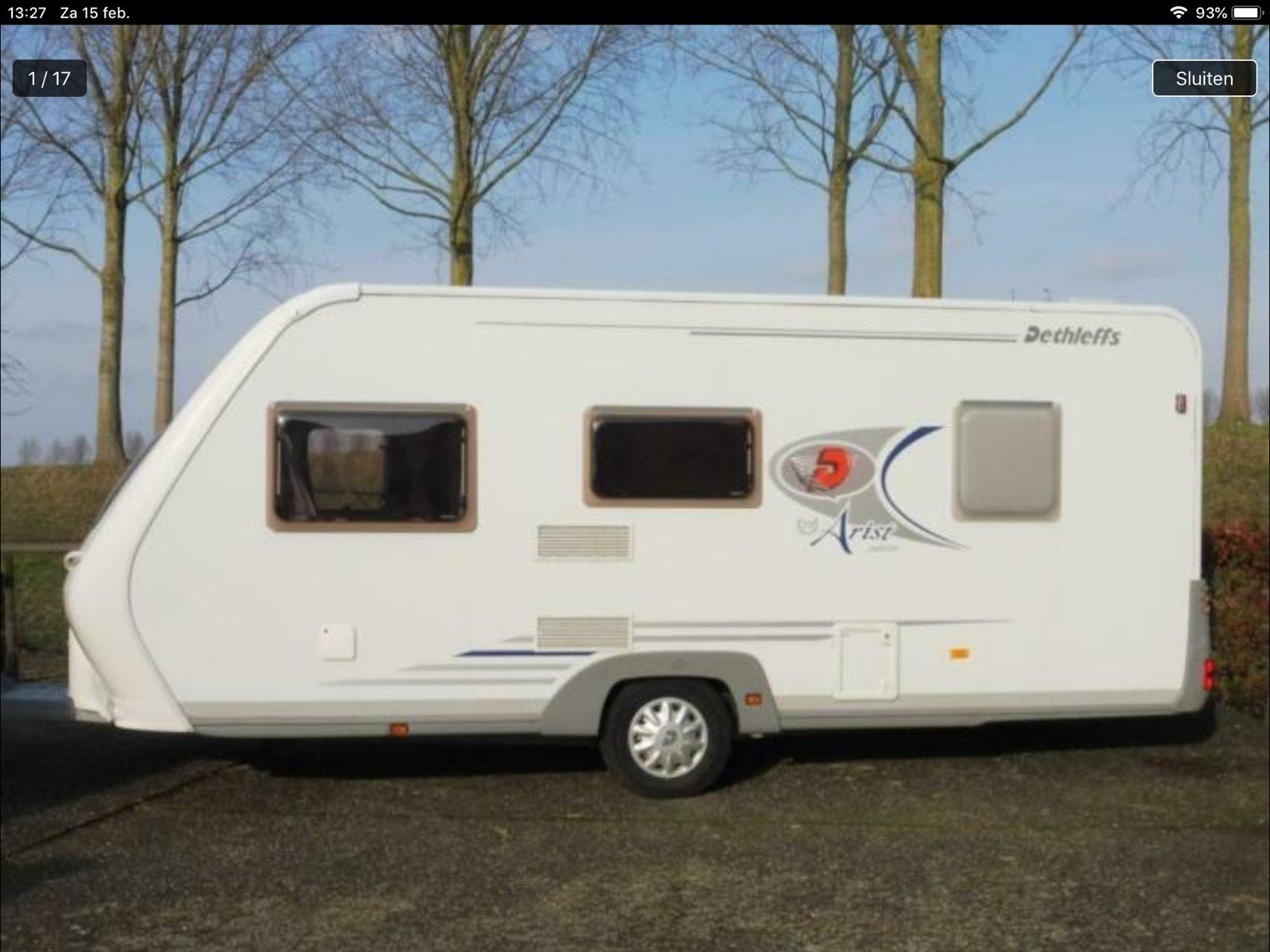 Dethleffs Artist met nieuwe banden, remmen en douchecabine, Caravans en Kamperen, Rondzit, Frans bed, Particulier, Dethleffs