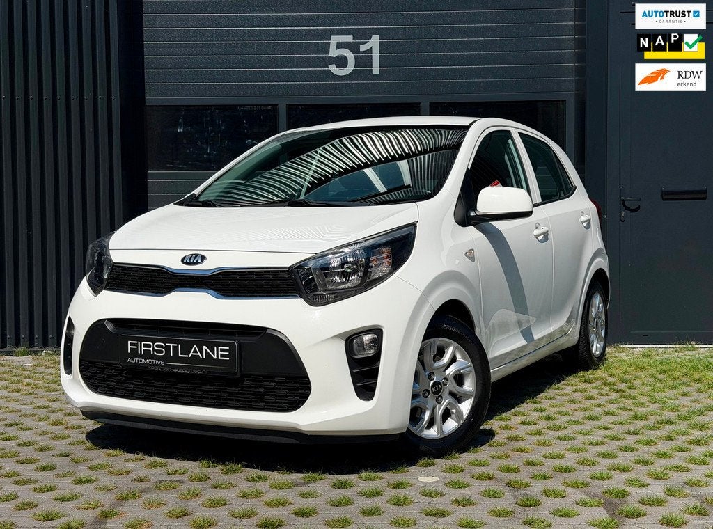 Kia Picanto 1.0 MPi DynamicLine | Carplay | Camera | 1jr APK, Auto's, Kia, Voorwielaandrijving, Gebruikt, Euro 6, 4 stoelen